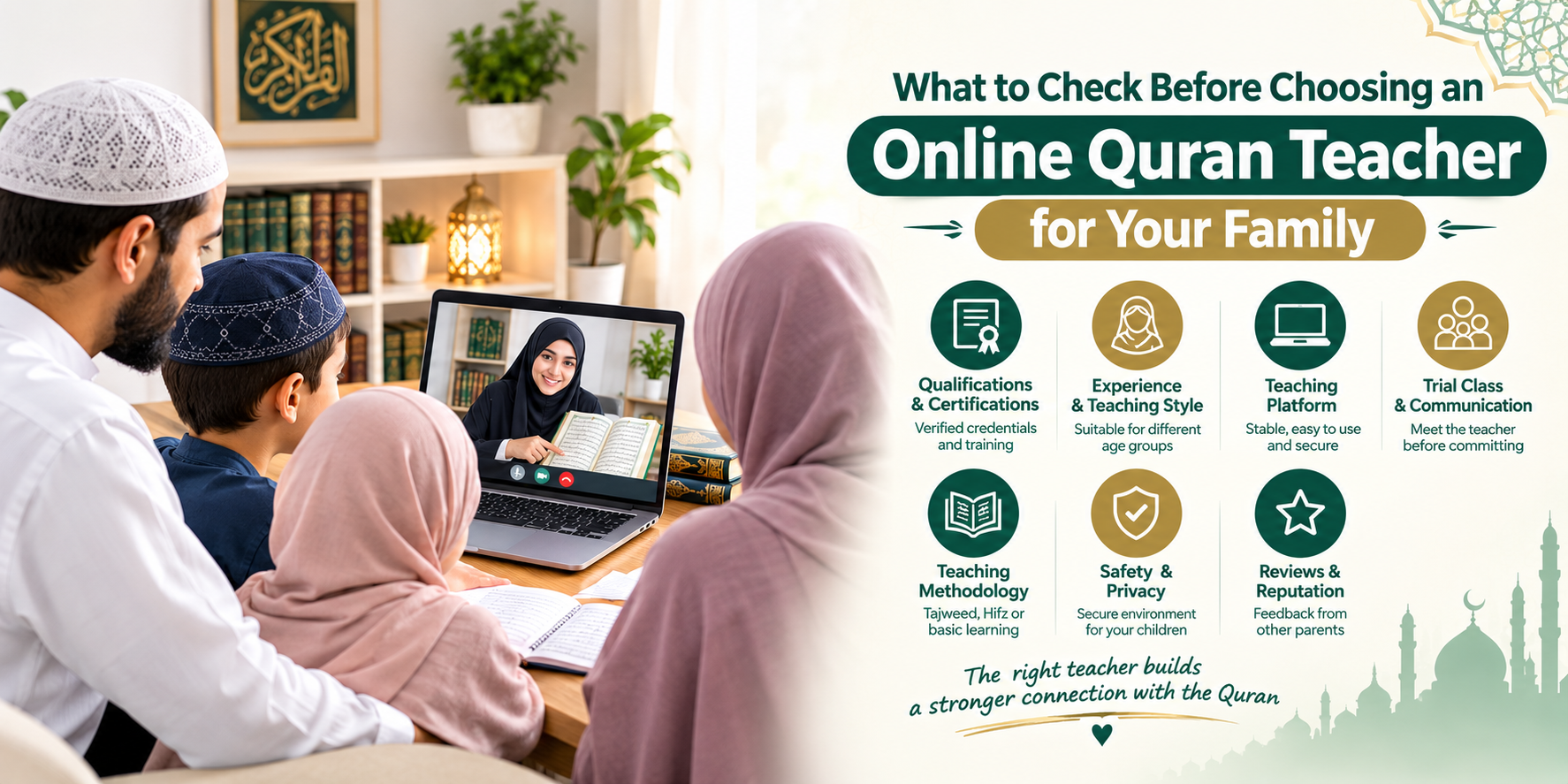 What to Check Before Choosing an Online Quran Teacher for Your Family